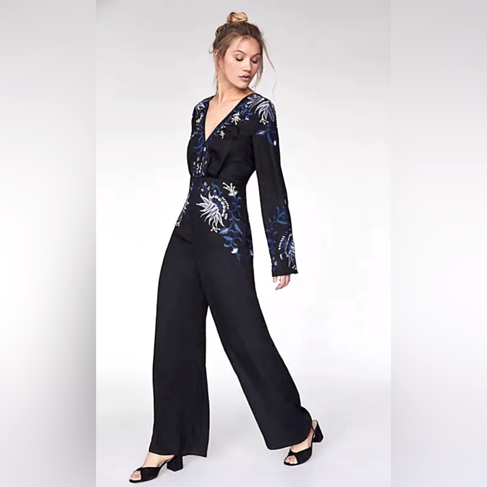 FREE PEOPLE GYPSY ROSE JUMPSUIT, NWT Size 4